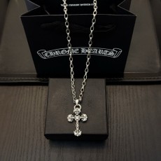크롬하츠 빈티지 플레임 크로스 목걸이 001-229582