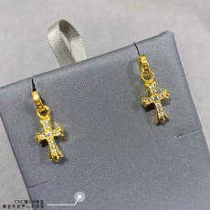 크롬하츠 골드 크로스 이어링 유니섹스 커플 001-229588