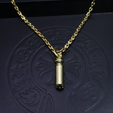 크롬하츠 빈티지 크로스 골드 컬러 목걸이 001-229653