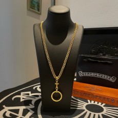 크롬하츠 빈티지 크로스 메달리온 목걸이 001-229658