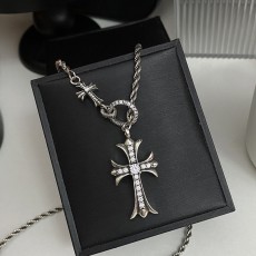 크롬하츠 빈티지 십자가 목걸이 001-229670