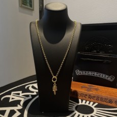 크롬하츠 빈티지 핑크다이아몬드 펜던트 목걸이 001-229713