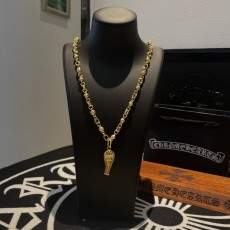 크롬하츠 골드 크로스 플라워 볼 목걸이 001-229714