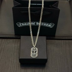크롬하츠 빈티지 스퀘어 십자가 목걸이 001-229722