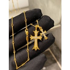 크롬하츠 더블 크로스 목걸이 001-229746