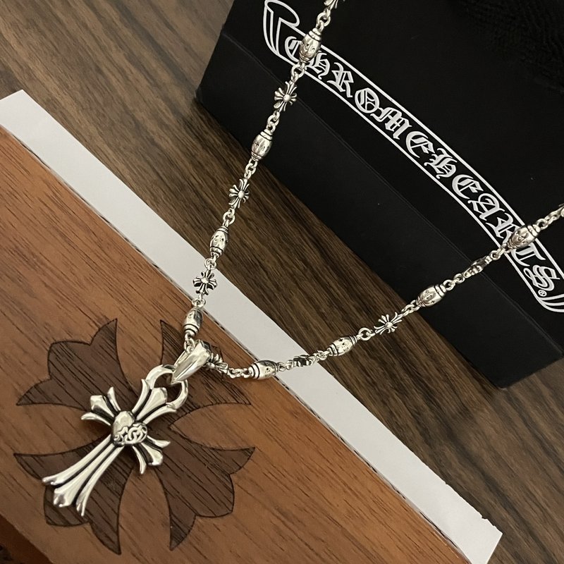 크롬하츠 빈티지 십자가 펜던트 목걸이 001-229767