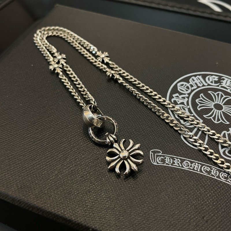 크롬하츠 빈티지 십자가 펜던트 목걸이 001-229789