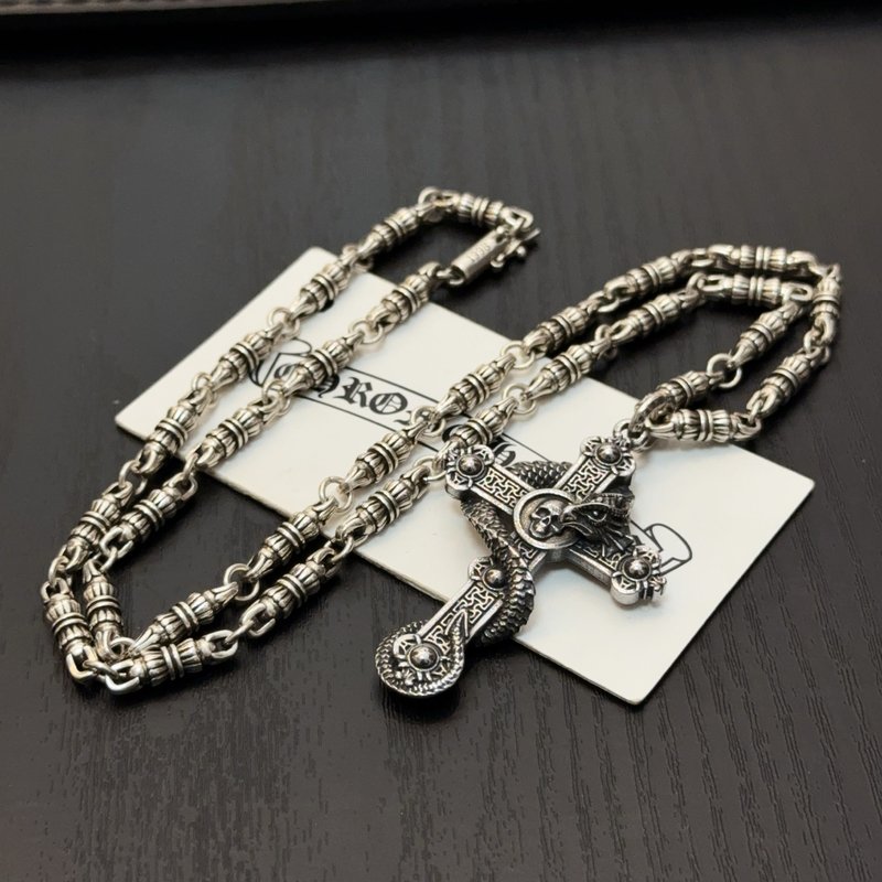 크롬하츠 빈티지 십자가 목걸이 001-229792