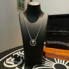 크롬하츠 빈티지 더블링 펜던트 목걸이 001-229800