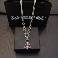 크롬하츠 빈티지 실버 목걸이 스카우트 꽃 펜던트 001-229808