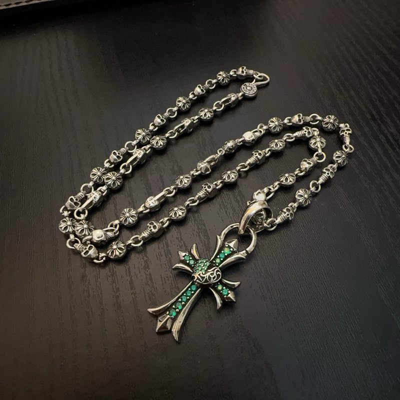 크롬하츠 빈티지 크로스 펜던트 목걸이 001-229851
