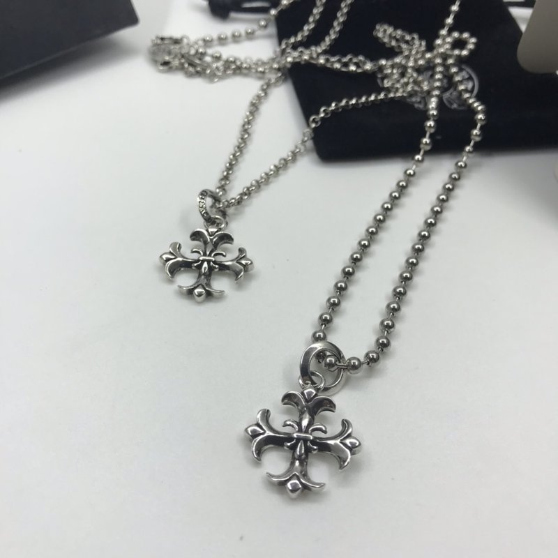 크롬하츠 빈티지 십자군 꽃 목걸이 001-229857