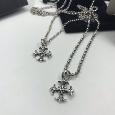 크롬하츠 빈티지 십자군 꽃 목걸이 001-229857