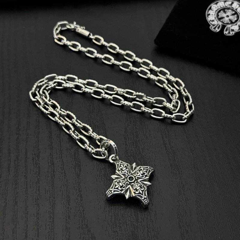 크롬하츠 빈티지 십자가 목걸이 001-229866