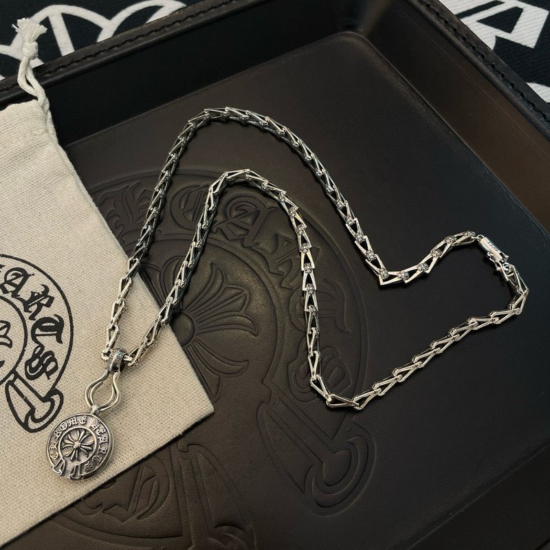크롬하츠 빈티지 말발굽 더블 펜던트 목걸이 001-229888