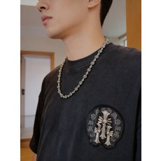 크롬하츠 빈티지 십자 꽃볼 목걸이 001-229930