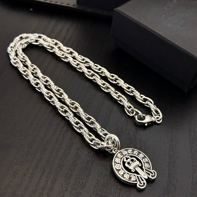 크롬하츠 빈티지 말발굽 검 펜던트 목걸이 001-229938
