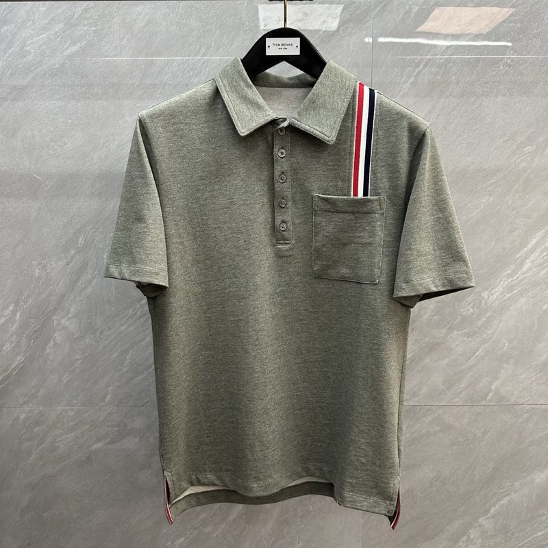 TB 레드 화이트 블루 스트라이프 포로 셔츠 001-230432