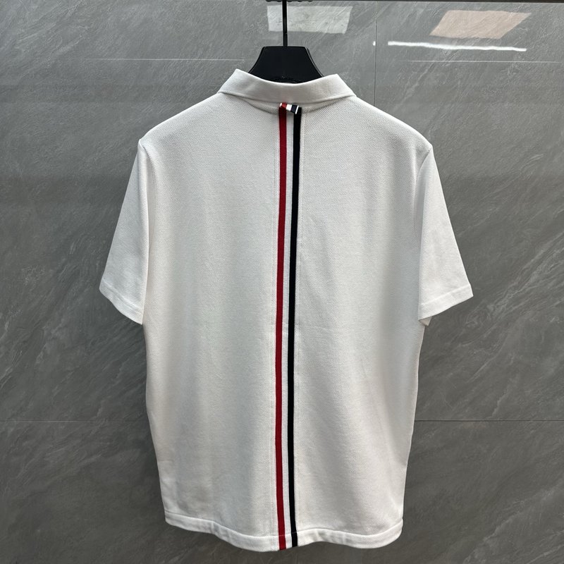 톰브라운 피케 폴로넥 반팔 오픈 셔츠 001-230759
