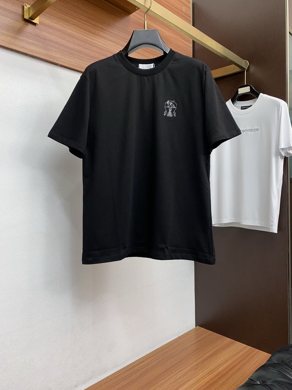 남성 순면 라운드넥 반팔 티셔츠 기본款 001-230763