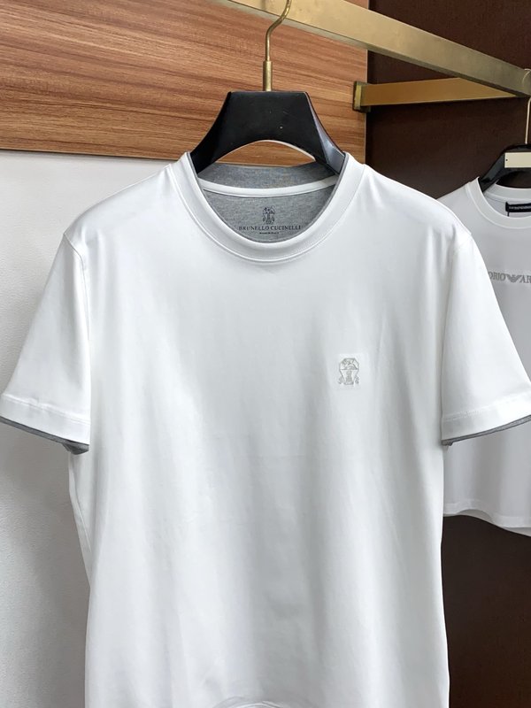 이른 봄 남성 라운드넥 반팔 티셔츠 001-230768