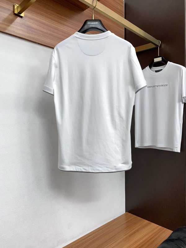 이른 봄 남성 라운드넥 반팔 티셔츠 001-230768