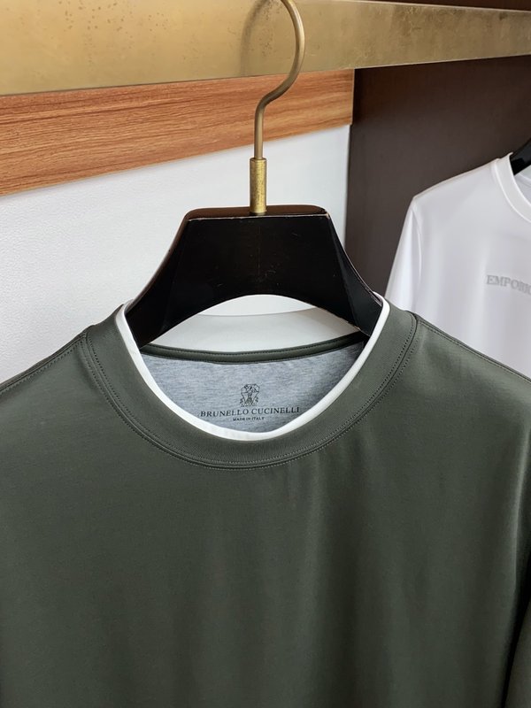 이른 봄 남성 라운드넥 반팔 티셔츠 001-230775