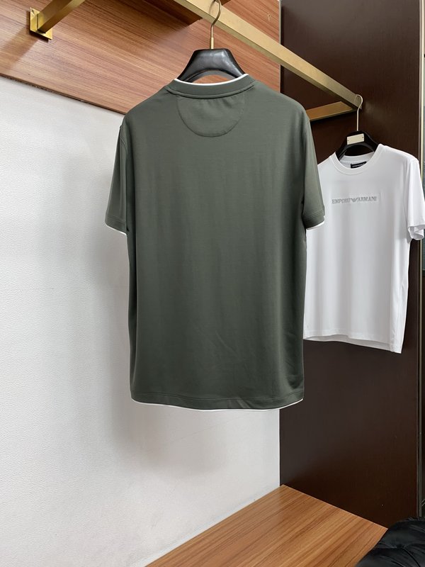 이른 봄 남성 라운드넥 반팔 티셔츠 001-230775