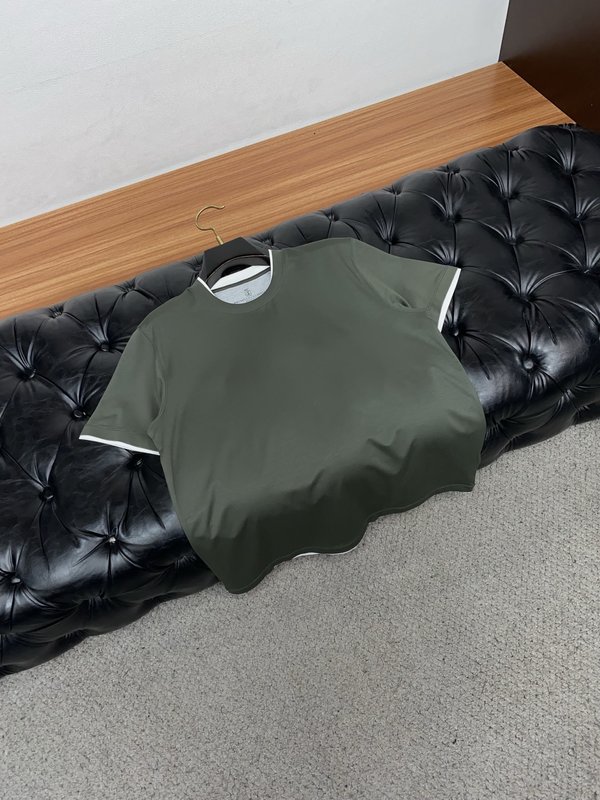 이른 봄 남성 라운드넥 반팔 티셔츠 001-230775