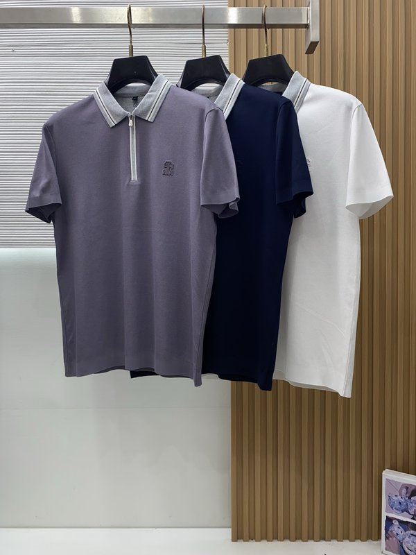 클래식 패션 칼라 티엔셀 피케 폴로 셔츠 001-230793