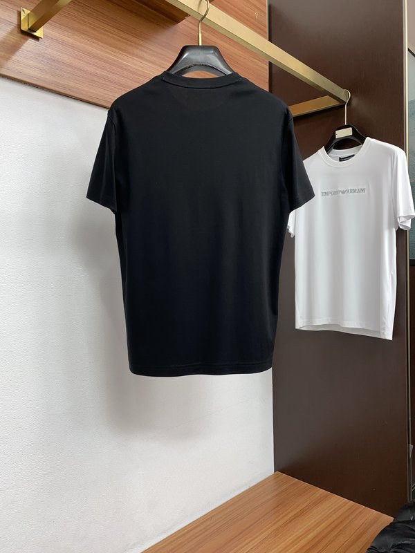 봄여름 신상 라운드넥 반팔 자수 티셔츠 001-230804