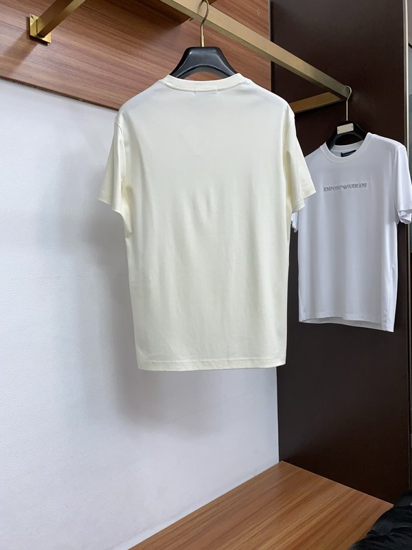 봄여름 신상 라운드넥 반팔 자수 티셔츠 001-230806