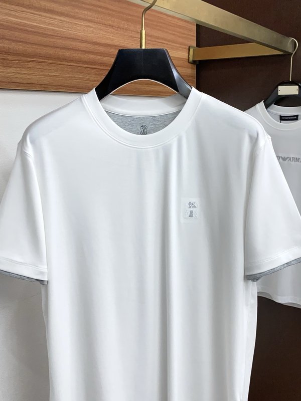 프리미엄 커스텀 머서라이즈드 코튼 반팔 티셔츠 001-230814