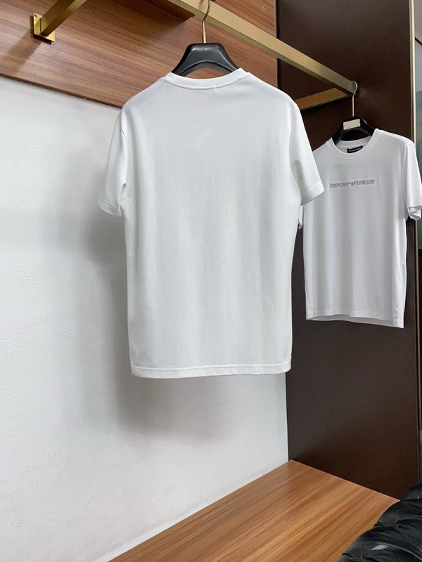 봄여름 신상 라운드넥 반팔 자수 티셔츠 001-230817