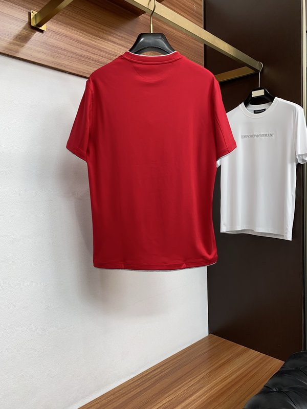 브루넬로 쿠치넬리 라운드넥 반팔 티셔츠 001-230869