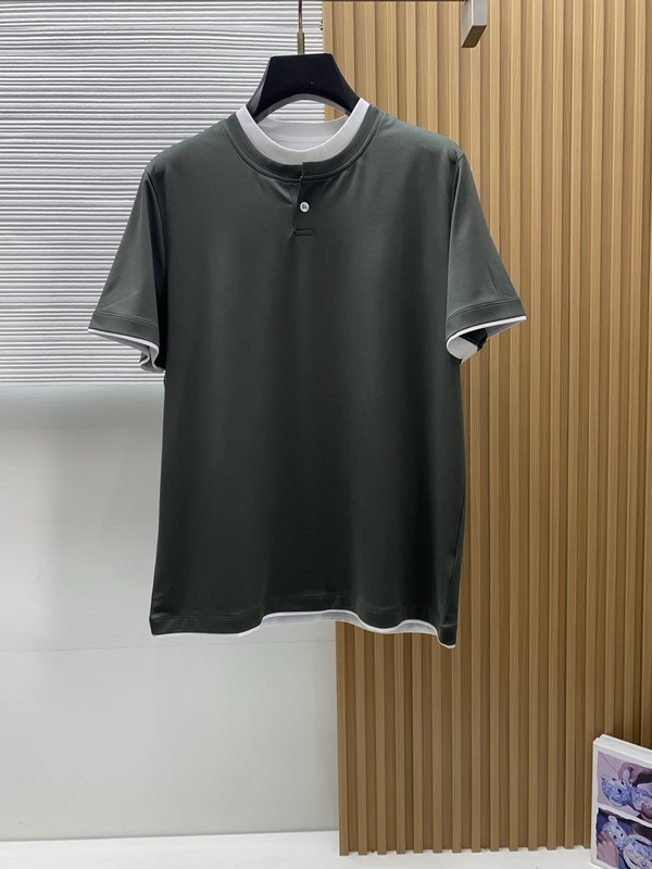 이른 봄 남성 라운드넥 반팔 티셔츠 001-230877
