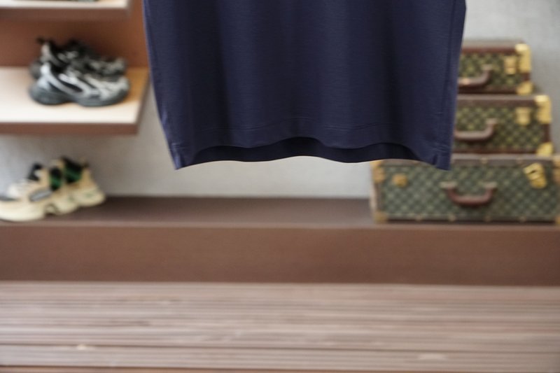 브루넬로 쿠치넬리 남성 자수 레이어드 라운드넥 반팔 티 001-230890