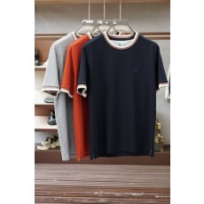 브루넬로 쿠치넬리 남성 자수 라운드넥 반팔 티셔츠 001-230892