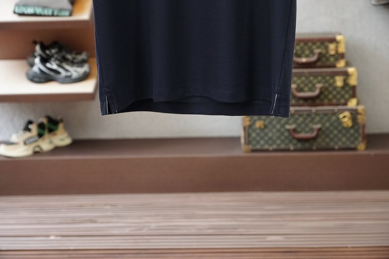 브루넬로 쿠치넬리 남성 자수 레이어드 라운드 티셔츠 001-230902
