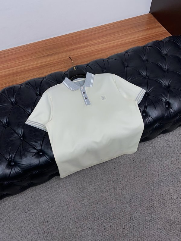 남성 고급 심플 칼라 폴로 반팔 티셔츠 001-230905
