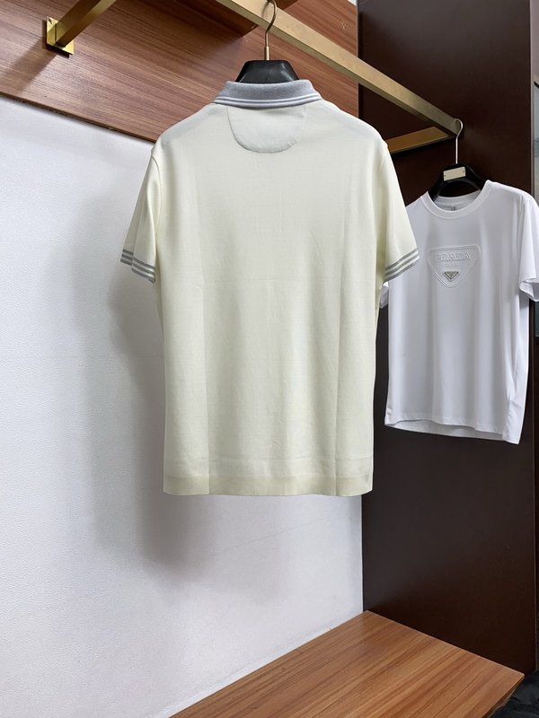 남성 고급 심플 칼라 폴로 반팔 티셔츠 001-230905