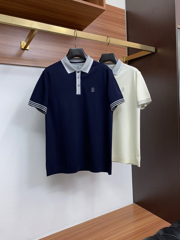 남성 고급 심플 칼라 폴로 반팔 티셔츠 001-230905