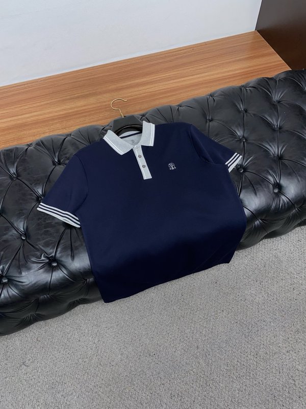 남성 고급 심플 칼라 폴로 반팔 티셔츠 001-230908