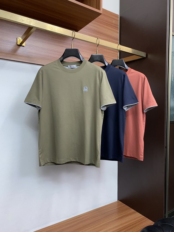 클래식 패션 라운드넥 반팔 티셔츠 001-230945