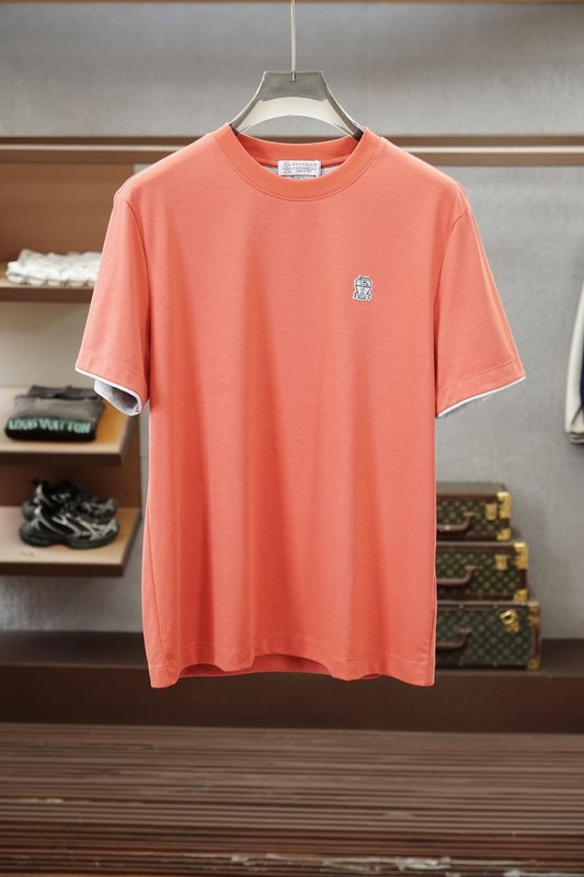 남성 라운드넥 더블 머서라이즈드 숏슬리브 티셔츠 001-230973