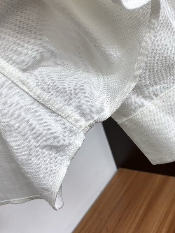 남성 텐셀 린넨 코튼 비즈니스 캐주얼 반팔 셔츠 001-230978
