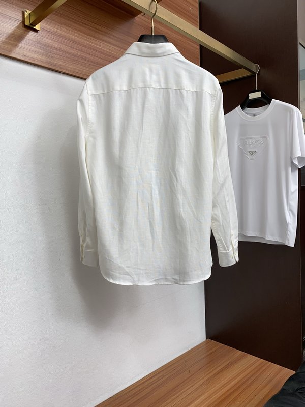 남성 텐셀 린넨 코튼 비즈니스 캐주얼 반팔 셔츠 001-230978