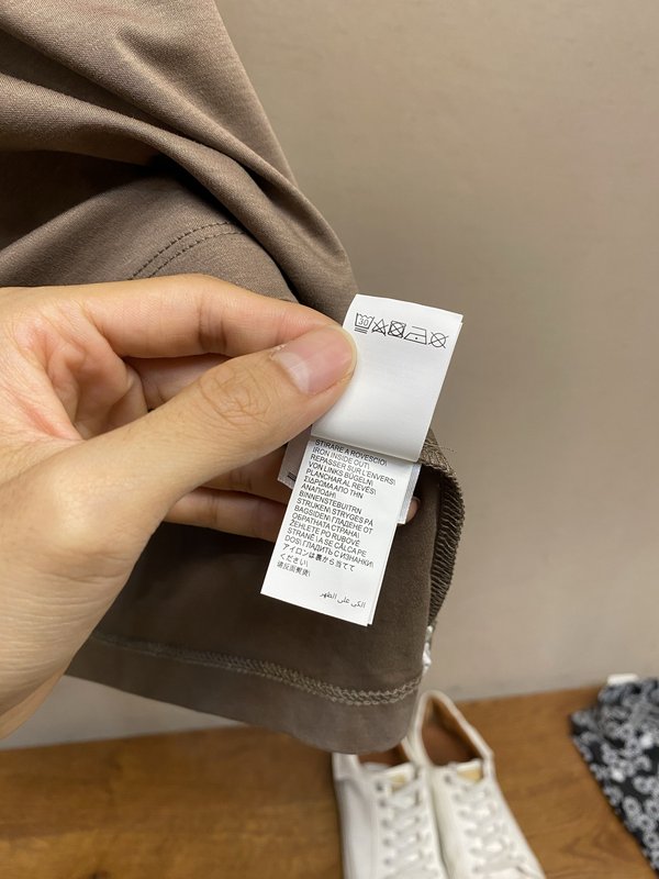 BC 여름 심플 자수 실크 라운드넥 반팔 티셔츠 001-230985