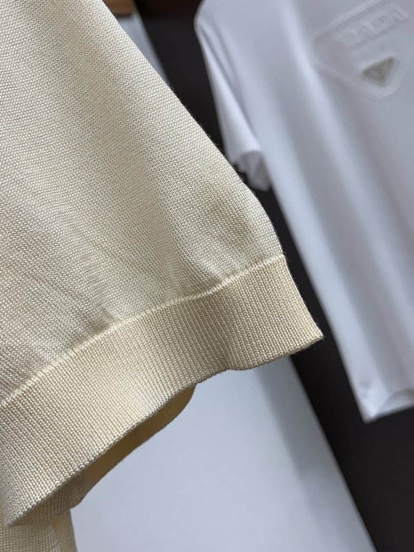 클래식 올드머니 스타일 텐셀 혼방 면 반팔 티셔츠 001-230995