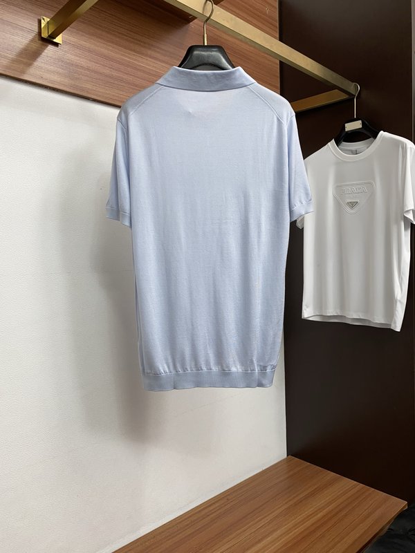 클래식 올드머니 스타일 텐셀 혼방 면 반팔 티셔츠 001-230996